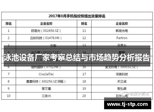 泳池设备厂家考察总结与市场趋势分析报告